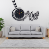 Minimal Islamic Wall Clock – Carved قُلْ أَعُوذُ بِرَبِّ الْفَلَقِ