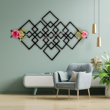  Geometric Harmony – Handcrafted Wooden Wall Art