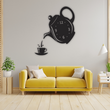  Tea Time Wooden Wall Clock – Cup of Calm by PINAKO