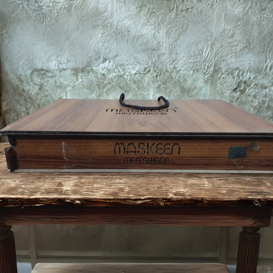 Custom Wooden Suit Box – Perfect for Weddings & Gifts
