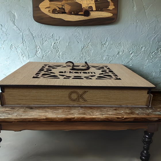 Engraved Wooden Gift Box for Suits – Elegant & Customizable