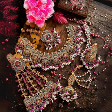  Royal Navratan Bridal Jewelry Set – 9 Gemstones & Pearl Work