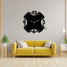  Modern X-Shaped Wooden Wall Clock – Minimalist Timepiece